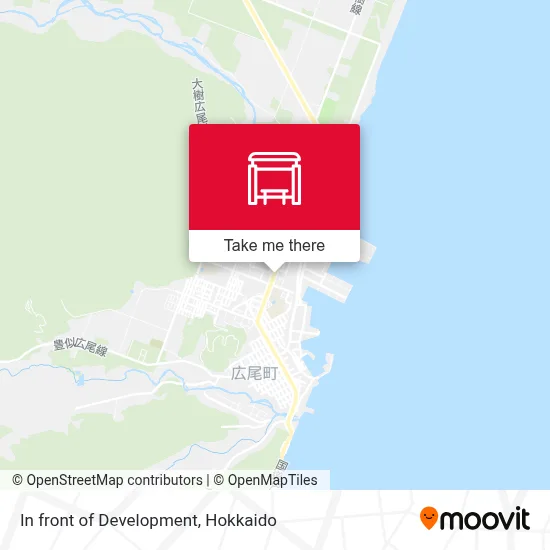 In front of Development map