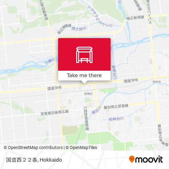 国道西２２条 map