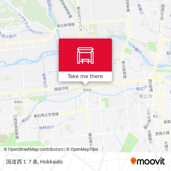 国道西１７条 map