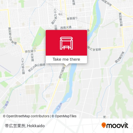帯広営業所 map