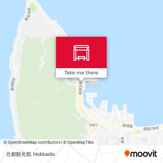 北都観光前 map