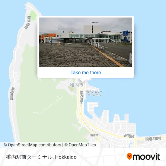 稚内駅前ターミナル map