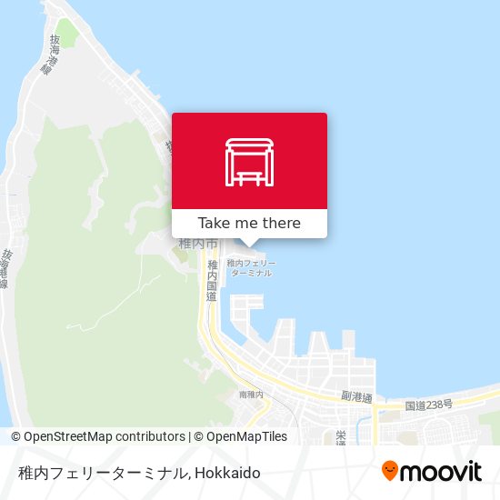 稚内フェリーターミナル map