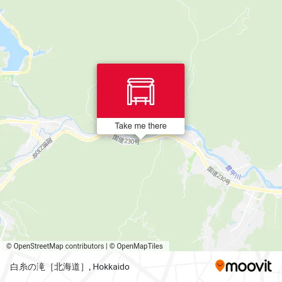 白糸の滝［北海道］ map