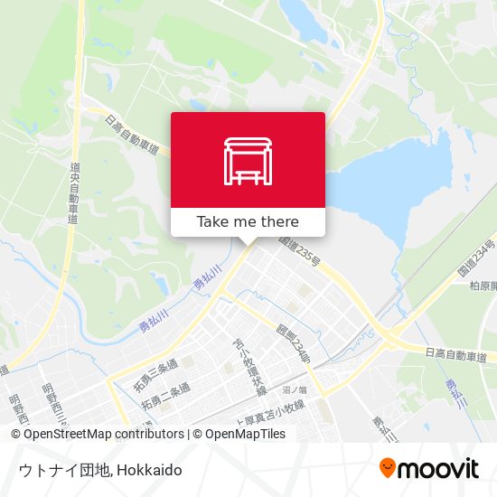 ウトナイ団地 map