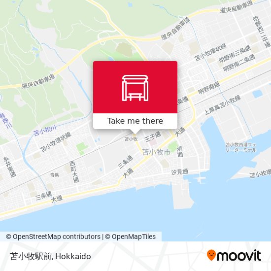 苫小牧駅前 map
