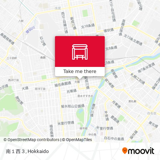 南１西３ map