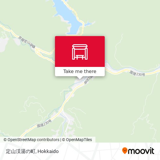 定山渓湯の町 map