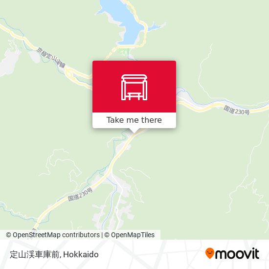 定山渓車庫前 map