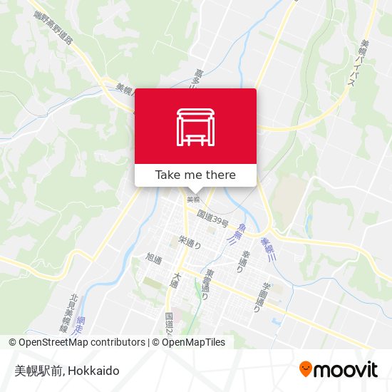 美幌駅前 map