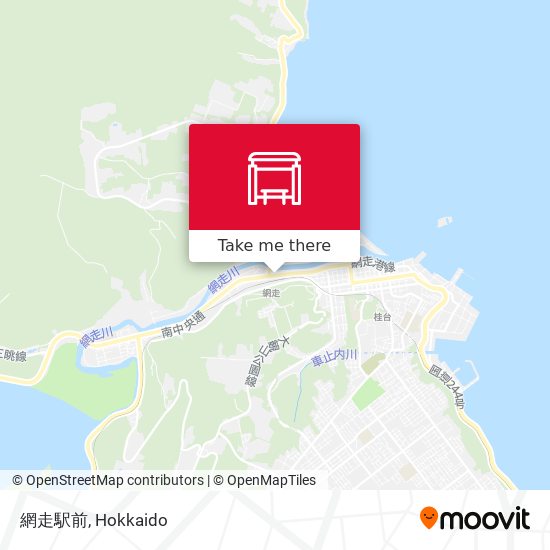 網走駅前 map