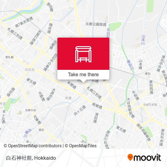 白石神社前 map
