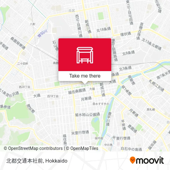 北都交通本社前 map