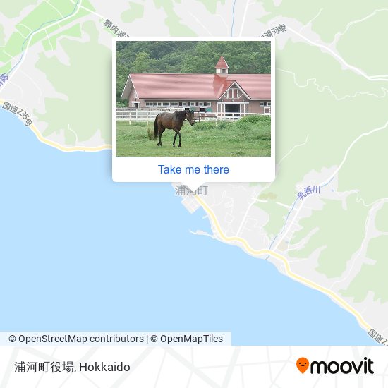 浦河町役場 map