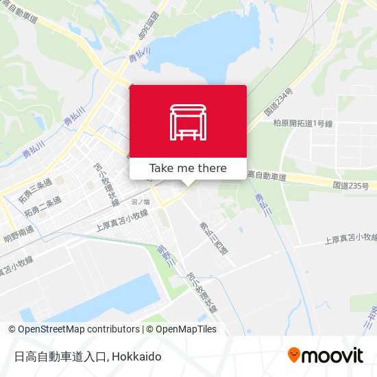 日高自動車道入口 map