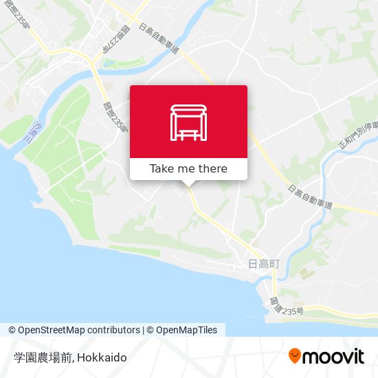 学園農場前 map