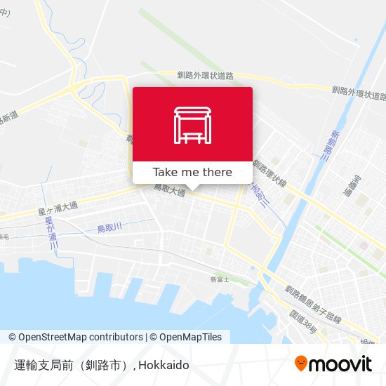 運輸支局前（釧路市） map