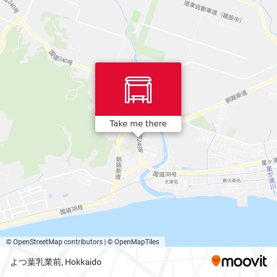 よつ葉乳業前 map