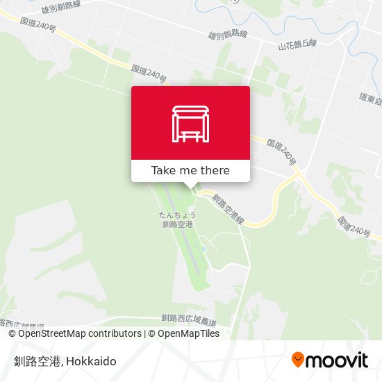 釧路空港 map