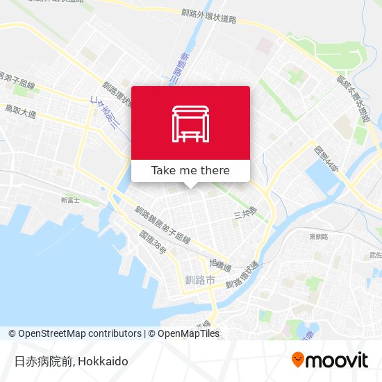日赤病院前 map