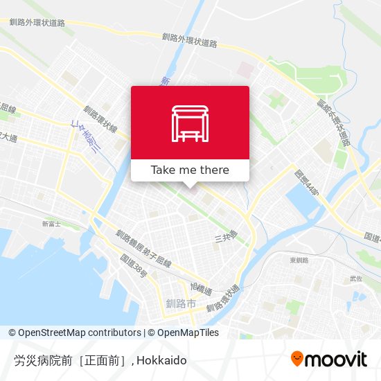 労災病院前［正面前］ map