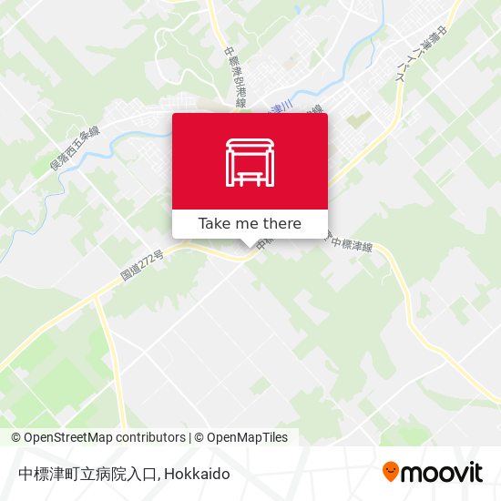 中標津町立病院入口 map