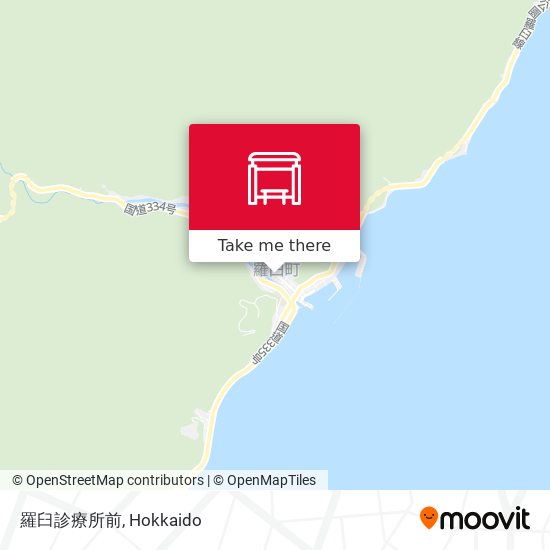 羅臼診療所前 map
