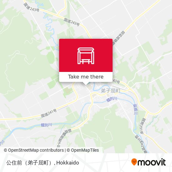 公住前（弟子屈町） map