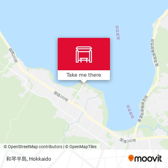 和琴半島 map