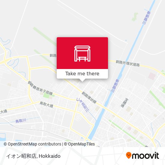 イオン昭和店 map