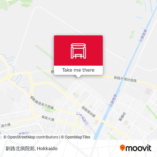 釧路北病院前 map