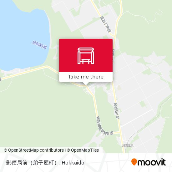 郵便局前（弟子屈町） map