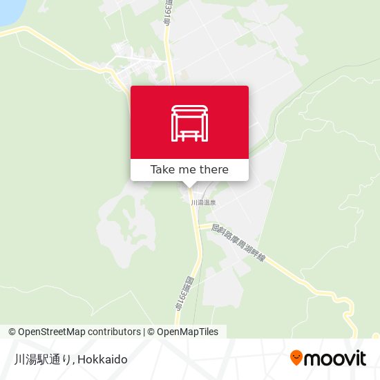 川湯駅通り map