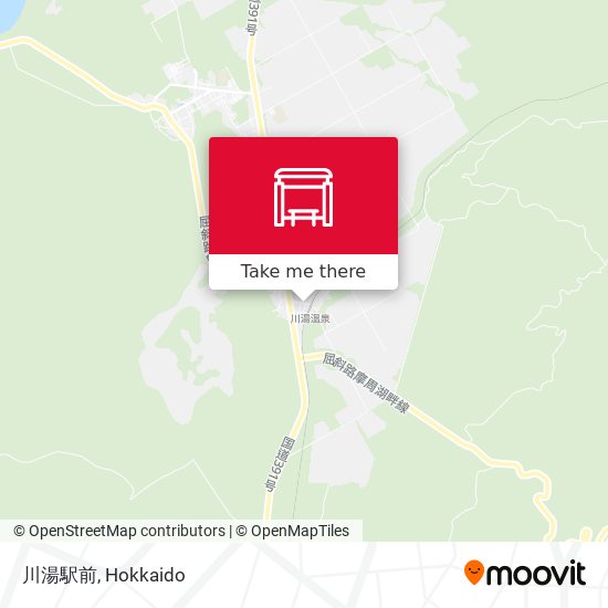 川湯駅前 map