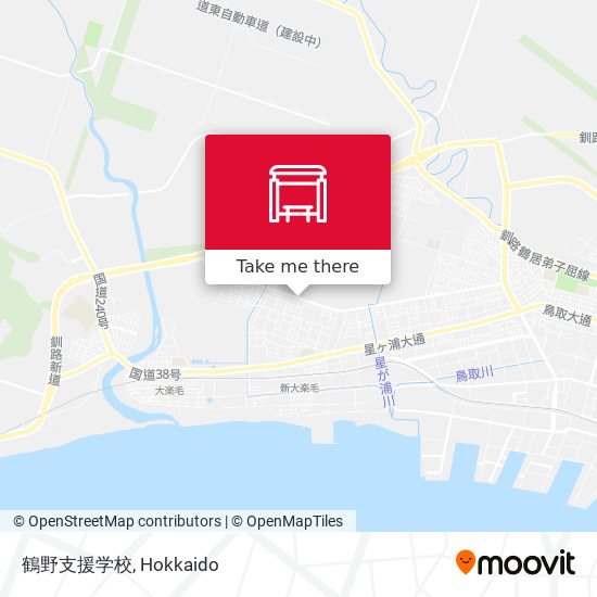 鶴野支援学校 map
