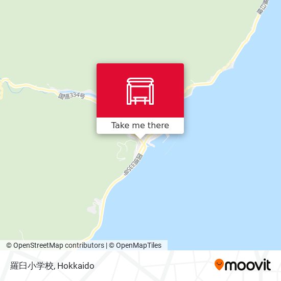 羅臼小学校 map