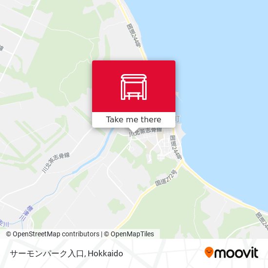 サーモンパーク入口 map