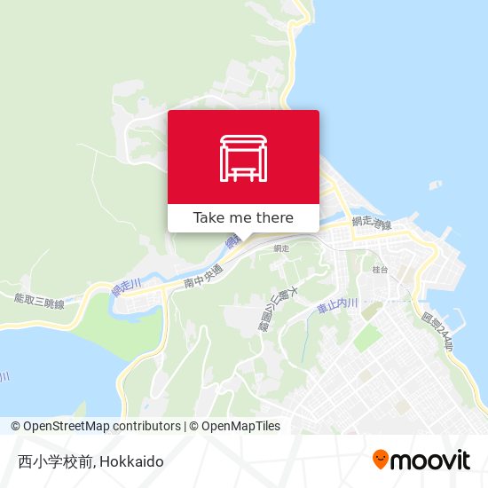 西小学校前 map