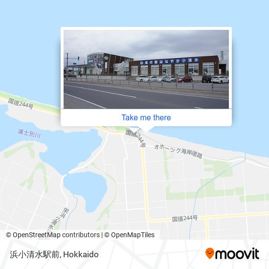 浜小清水駅前 map