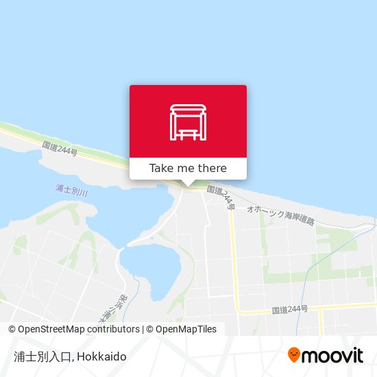 浦士別入口 map