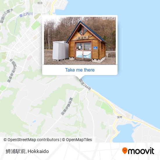 鱒浦駅前 map