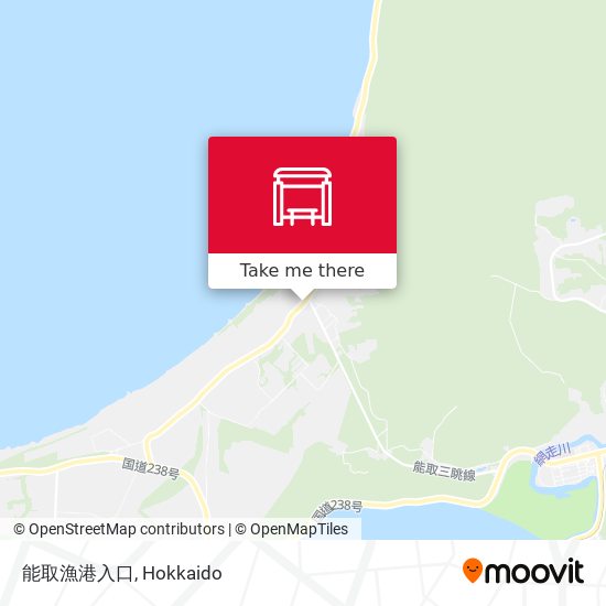 能取漁港入口 map