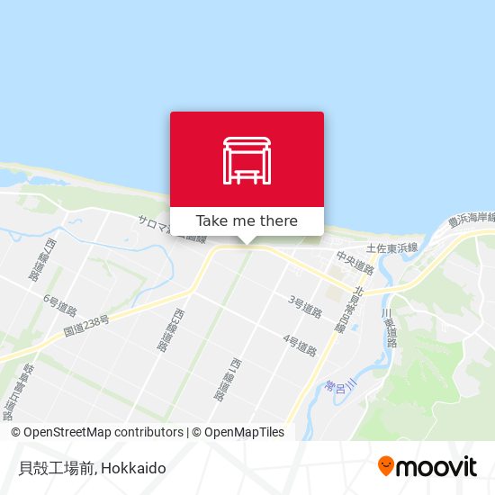 貝殻工場前 map