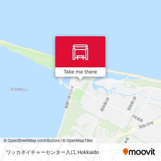 ワッカネイチャーセンター入口 map