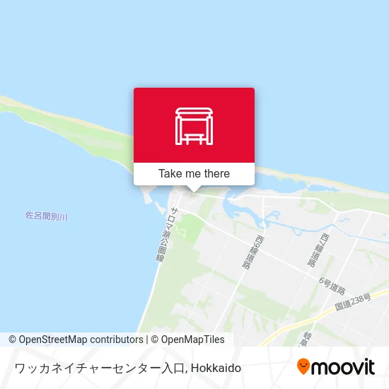 ワッカネイチャーセンター入口 map