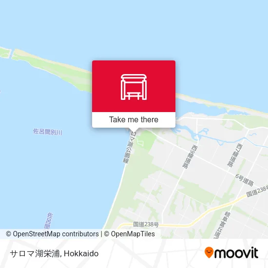 サロマ湖栄浦 map