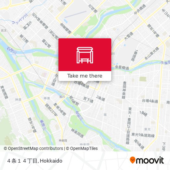 ４条１４丁目 map