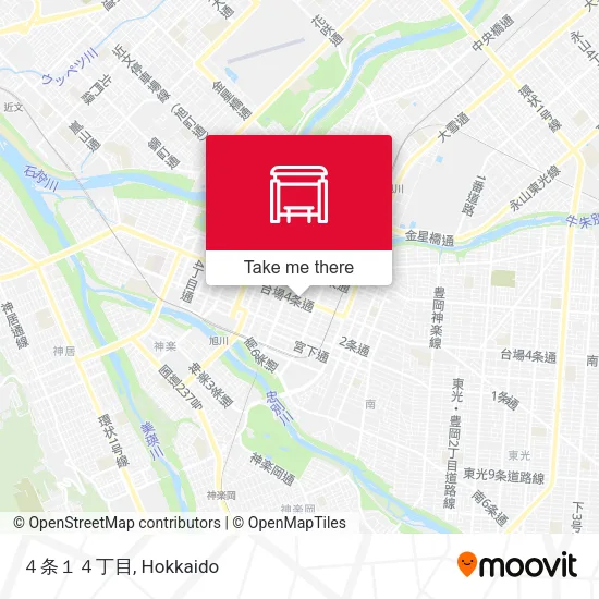 ４条１４丁目 map