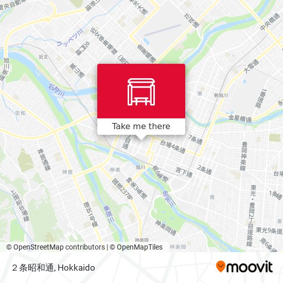 ２条昭和通 map