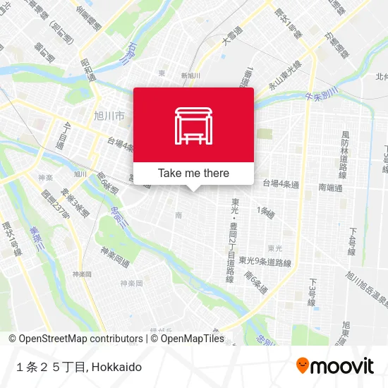 １条２５丁目 map